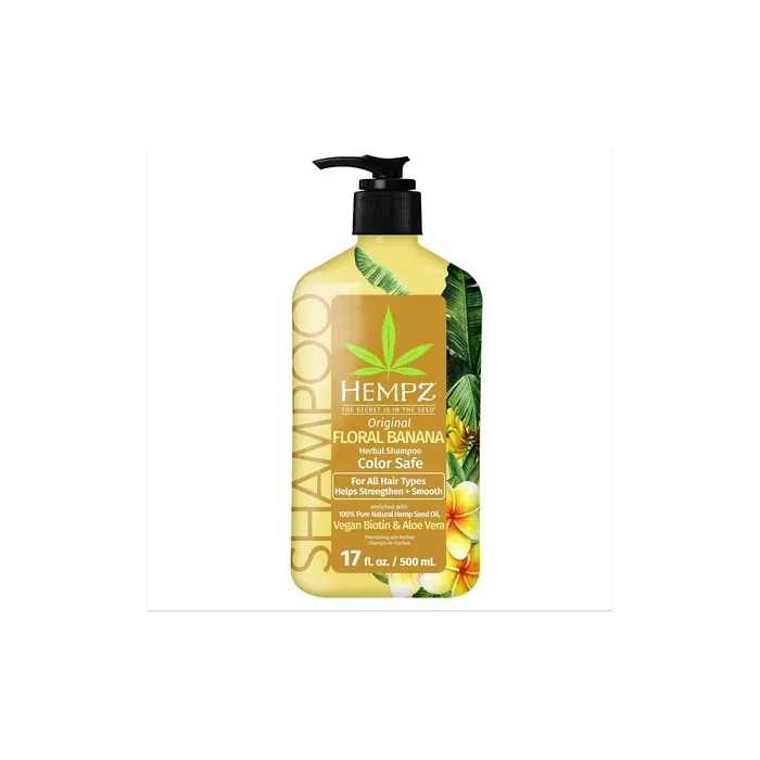Hempz Biotin Hair Shampoo Original Light Floral & Banana For All Hair Types