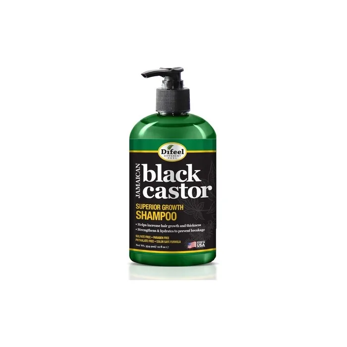 Difeel Superior Growth Jamaican Black Castor Shampoo 12 Oz