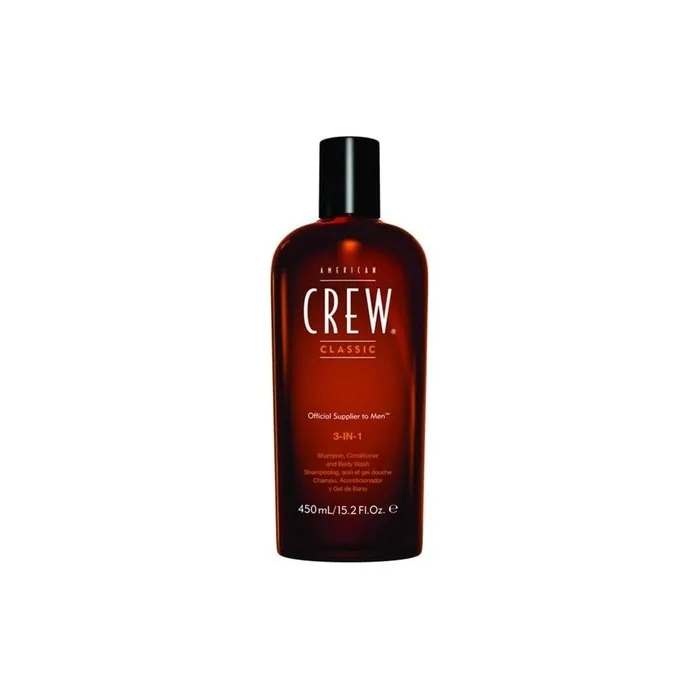American Crew 3-In-1 Shampoo Conditioner Body Wash with Long Lasting Scent 450ml