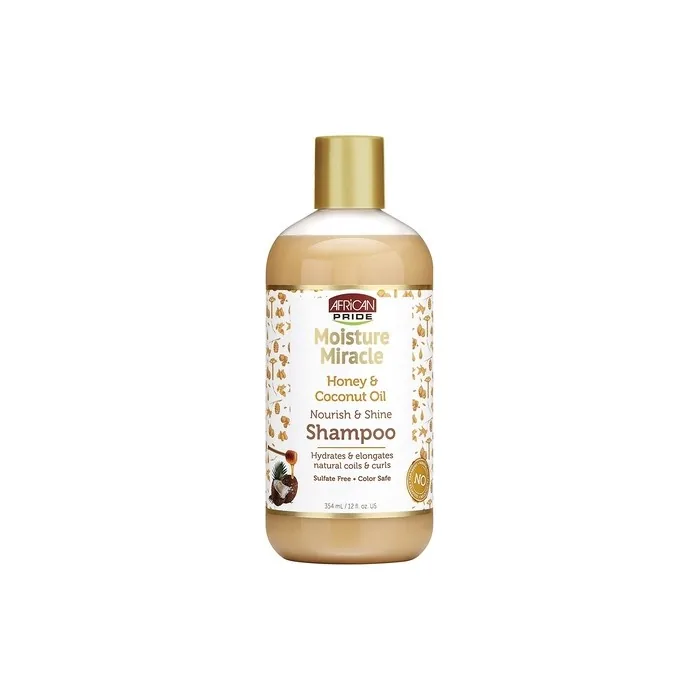 African Pride Moisture Miracle Honey & Coconut Oil Shampoo 12oz