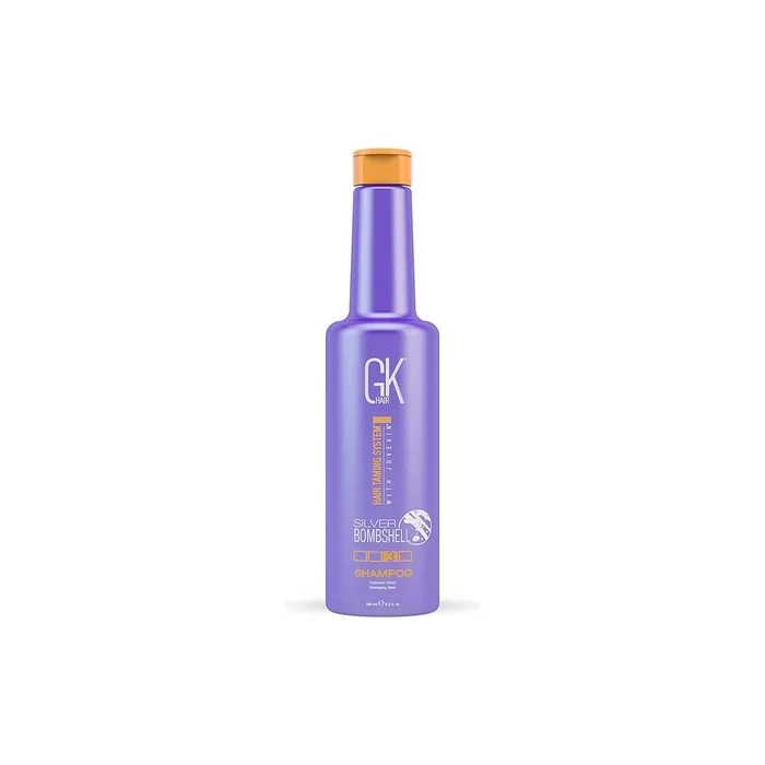 GK HAIR Global Keratin Silver Bombshell Purple Shampoo 280ml 9.5 Fl Oz - For Blonde Platinum Ash Silver and Gray Hair