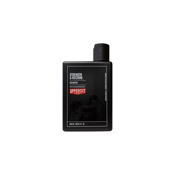 Uppercut Deluxe Strength and Restore Shampoo Infused with Biotin and Caffeine 240ml