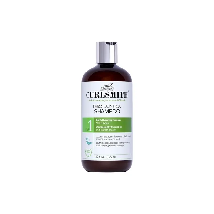 Curlsmith Frizz Control Cleanser Gentle Hydrating Hair Shampoo for All Curls
