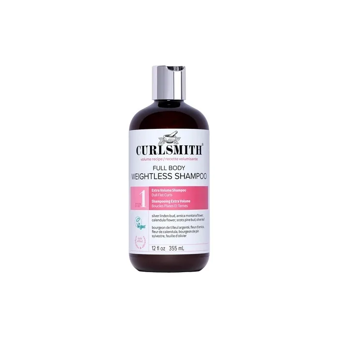 Curlsmith Full Body Weightless Cleanser Volumizing Shampoo for Wavy and Curly Hair