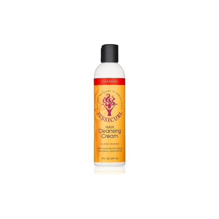 Jessicurl Hair Cleansing Cream Moisturizing Shampoo for Curly Hair Island Fantasy 8 Fl oz.