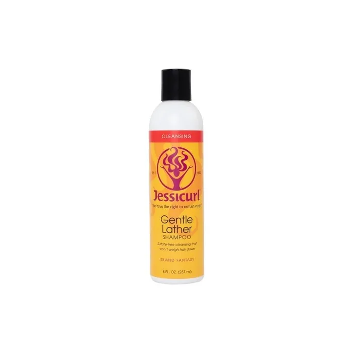 Jessicurl Gentle Lather Shampoo Island Fantasy 8 Fl Oz For Curly Hair