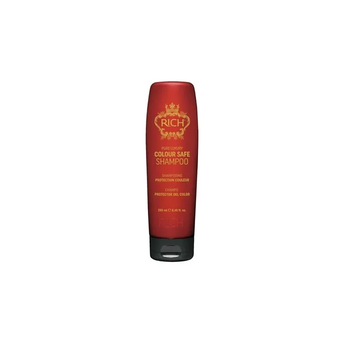 RICH Pure Luxury Colour Safe Shampoo for Color Treated Hair Protect with Argan Oil, Biotin, and Hyluronic Acid 8.45oz