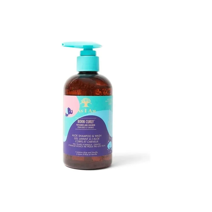 As I Am Born Curly Aloe Shampoo & Wash 240ml/8oz