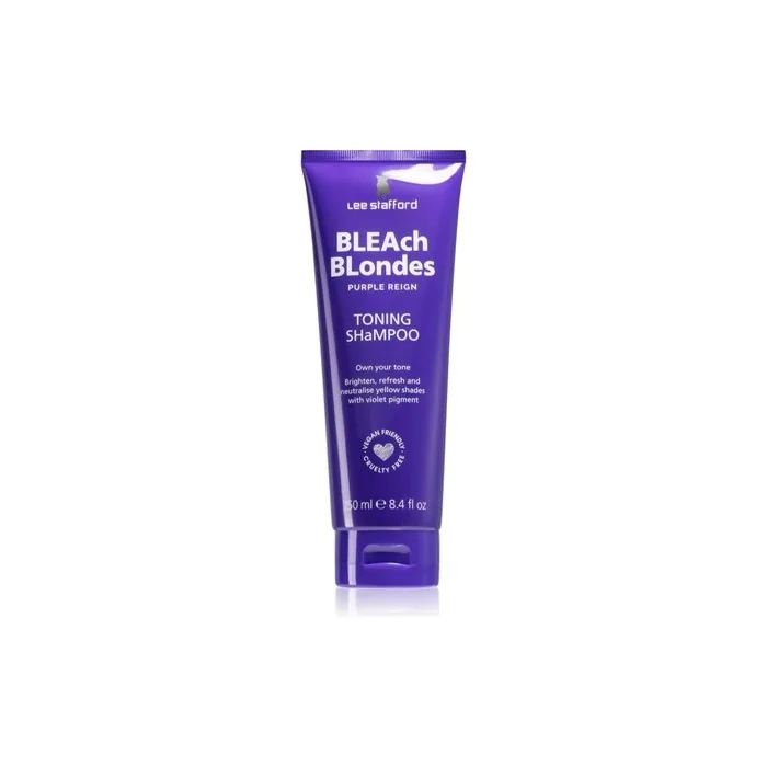 Lee Stafford Bleach Blondes Toning Shampoo Neutralising Shampoo For Blonde Hair 250 Ml