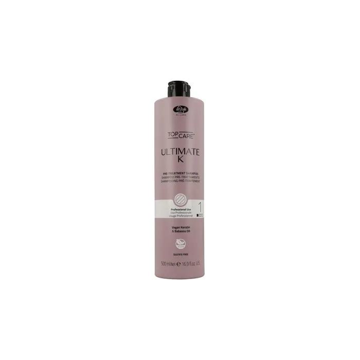Lisap Ultimate K Pretreatment Shampoo Step 1 500 Milliliters