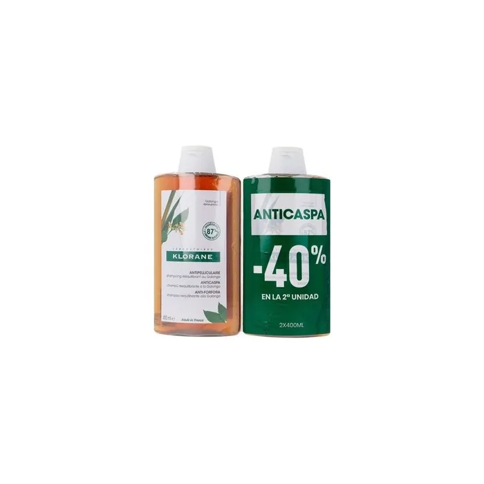 Klorane Duplo Shampoo Galanga 2x400ml - Pack Of Two