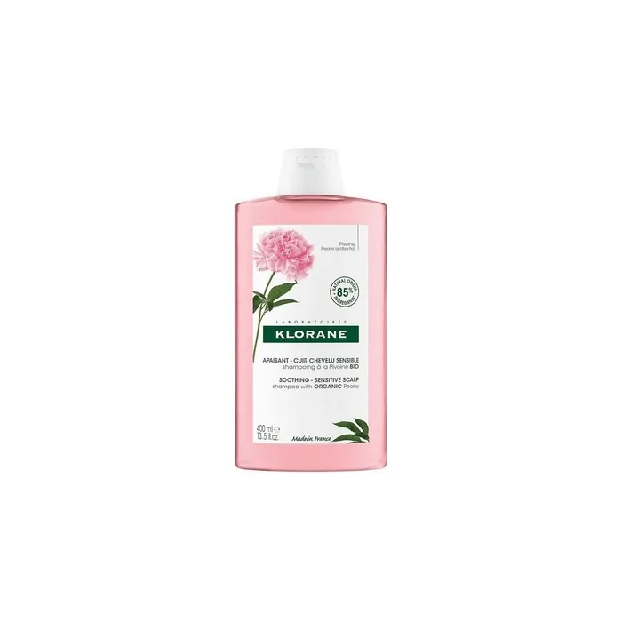 Klorane Peony Shampoo 400ml Gentle Cleansing For Sensitive Scalps