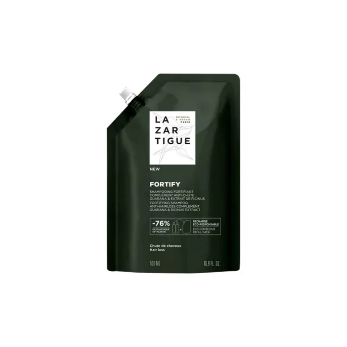Lazartigue Fortify Shampoo Recharge 500ml Strengthening Hair Care