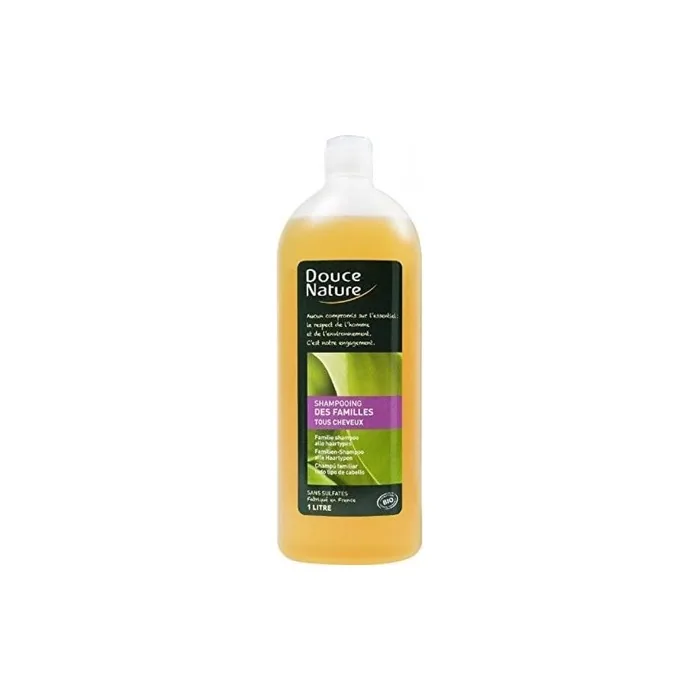 Douce Nature PRI 4804 Organic Hair Hygiene Nettle Palmarosa Family Shampoo 1L