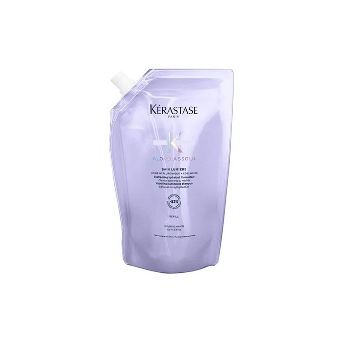 Kérastase Hydrating Illuminating Shampoo Refill For Lightened And Highlighted Hair Blond Absolu Bain Lumire 500 Ml