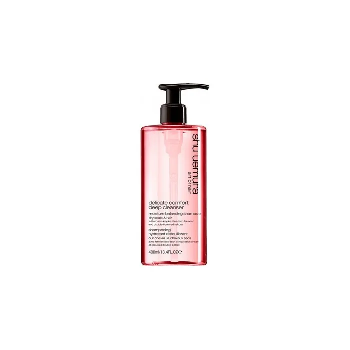 Shu Uemura Delicate Comfort Deep Cleanser 400ml Moisturizing Shampoo For Dry Hair And Scalp