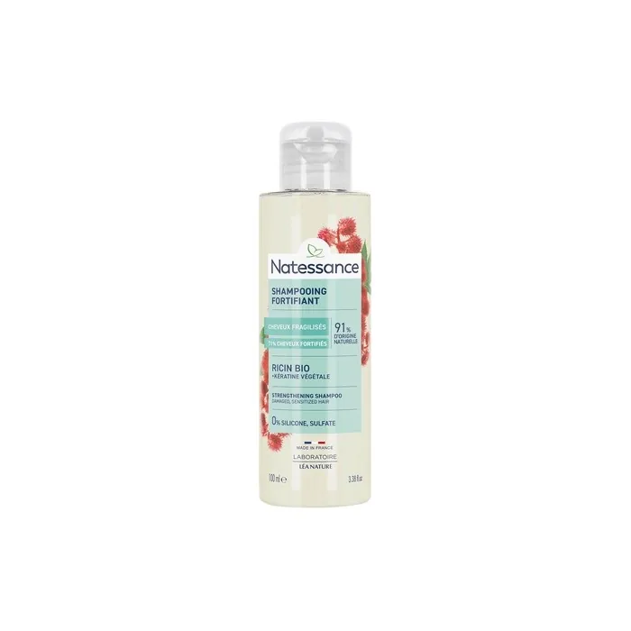 Natessance Fortifying Castor and Vegetable Keratin Repair Shampoo 100ml