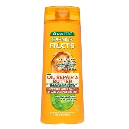 Garnier Fructis Oil Repair 3 Butter Strengthening Shampoo for Very Dry and Damaged Hair 400ml