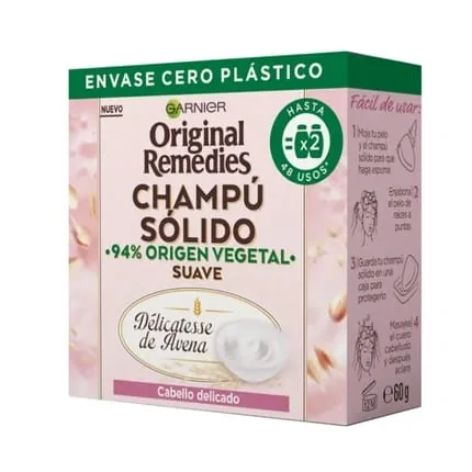Garnier Garnier Original Remedies Solid Shampoo For Delicate Hair 60g