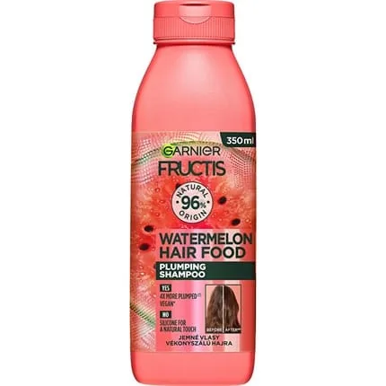 Garnier Fructis Hair Food Watermelon Plumping Shampoo Gentle Shampoo For Hair Volume 350 Ml
