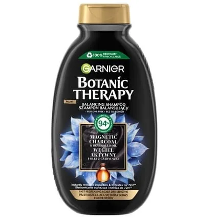 Garnier Botanic Therapy Balancing Shampoo For Oily Hair And Dry Scalp With Active Charcoal And Black Seed Oil 400ml