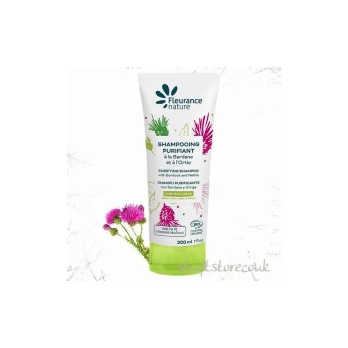 Fleurance Nature Burdock and Nettle Organic Purifying Vegan Shampoo 200ml