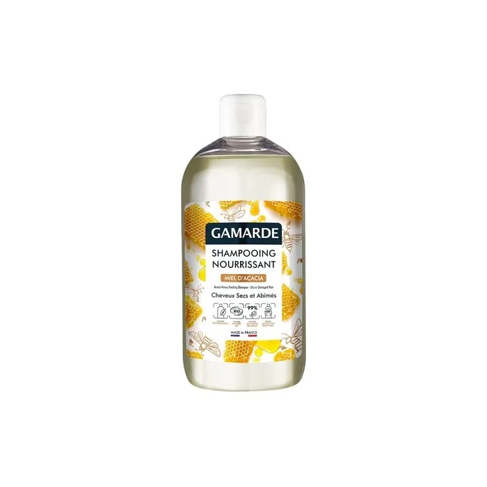 Gamarde Organic Nourishing Acacia Honey Feeling Shampoo for Dry and Damaged Hair 500ml