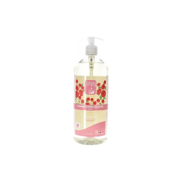 Simply Bio Shower Shampoo Rose Bio 1L - Hair Detergent