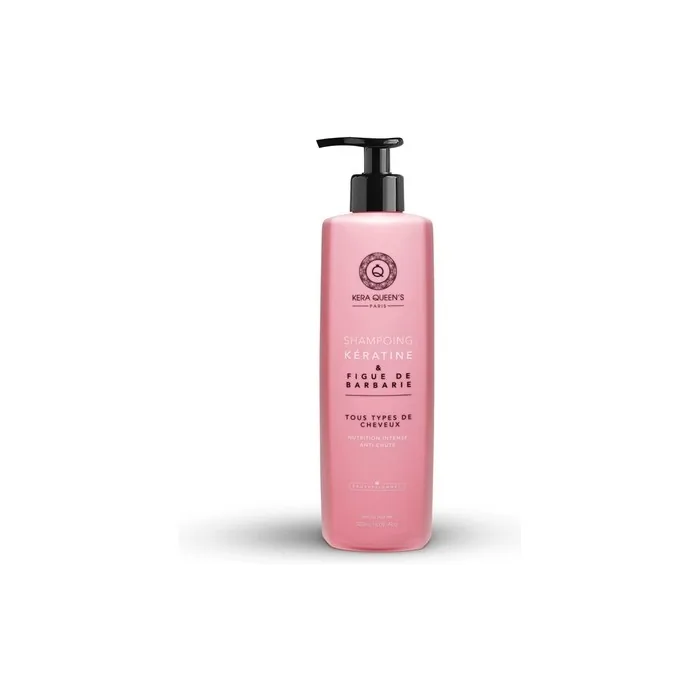 Kera Queen's Keratin Shampoo and Prickly Fig Anti-Hair Loss for All Hair Types - Limits Appearance of Grey Hair - Women - Men