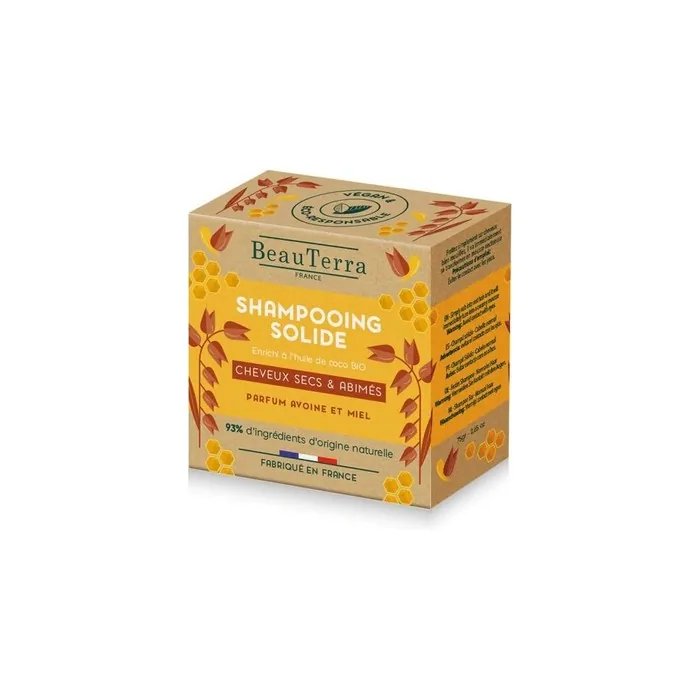 Beauterra Beauterra Solid Oat And Honey Shampoo 75g