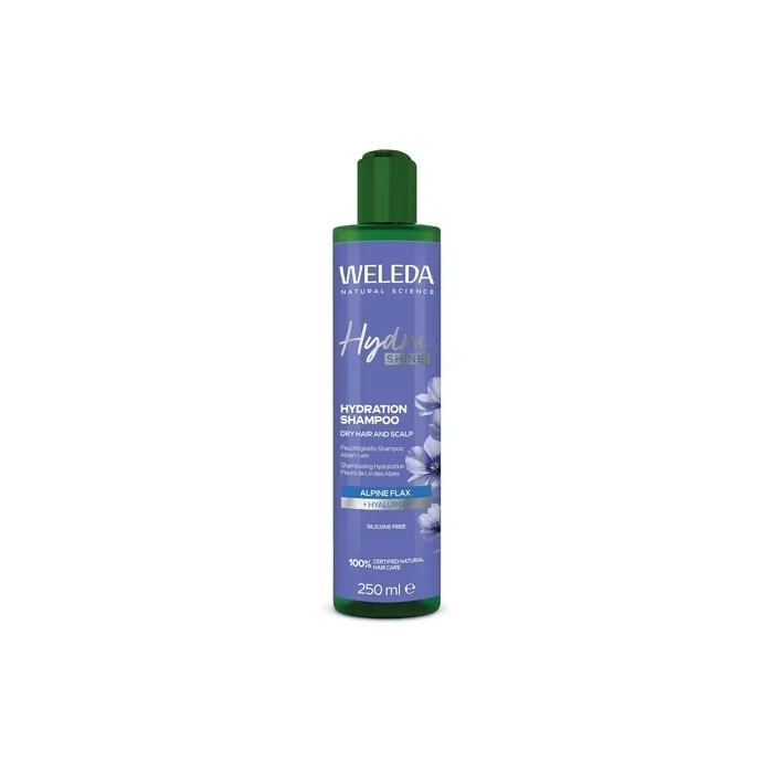 Weleda Hydra Shine Shampoo with Hyaluron and Alpine Flax for Hydration and Hair