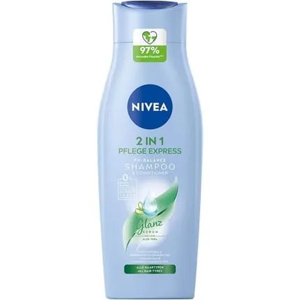 NIVEA 2-in-1 Care Express pH-Balance Shampoo + Conditioner 400ml with Aloe Vera