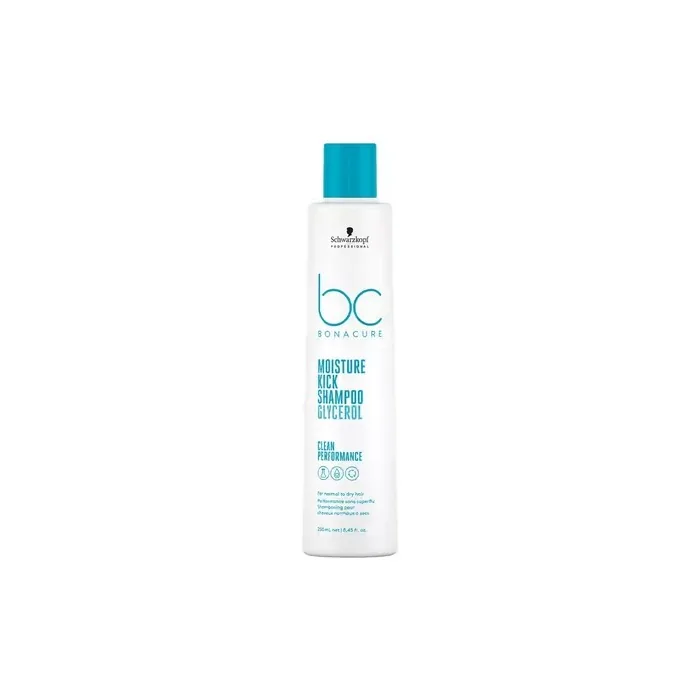 Schwarzkopf Professional Bc Moisture Kick Hydrating Shampoo For Normal And Dry, Brittle Or Curly Hair 250ml