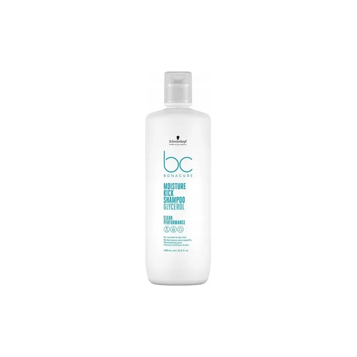 Schwarzkopf Professional Bc Moisture Kick Hydrating Shampoo For Normal And Dry, Brittle Or Curly Hair 1000ml