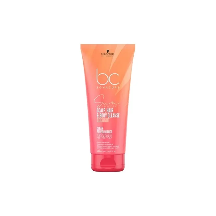 Schwarzkopf Professional Bonacure Sun Protect 3in1 Shampoo For Hair, Body, And Scalp - 200ml