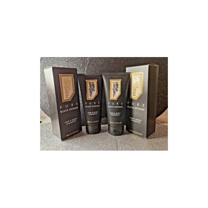 Marbert Men Pure Black Intense Hair & Body Shampoo 200ml