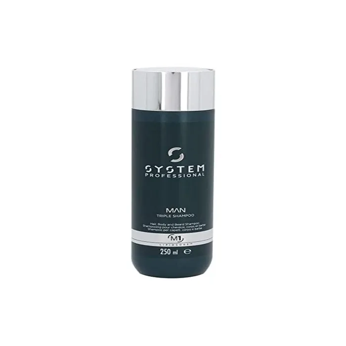 System Professional Man Triple Shampoo M1, 250ml