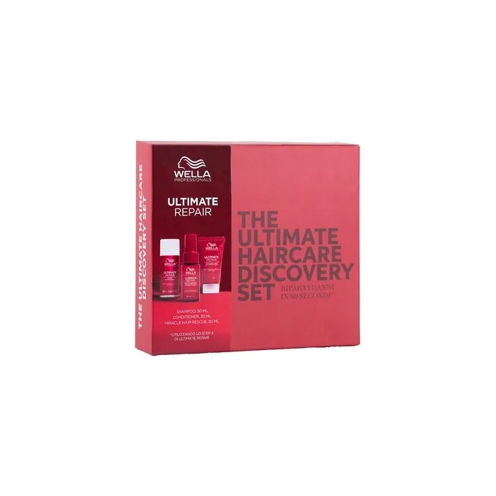 Wella Professionals ULTIMATE REPAIR Gift Set Professional Shampoo 50ml Moisturizing Conditioner 30ml Miracle Hair Rescue 30ml for All Hair Types