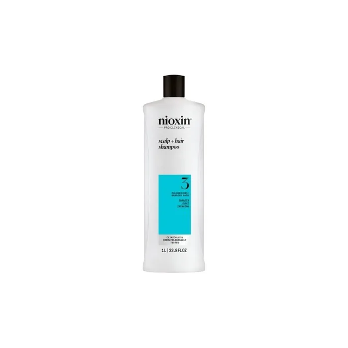Nioxin System 3 Shampoo For Colored Hair With Slight Density Loss 1000ml