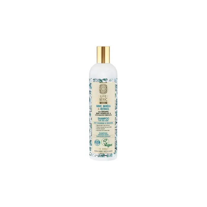 Natura Siberica Birch Mint Retinol Professional Shampoo For Oily Hair 400ml