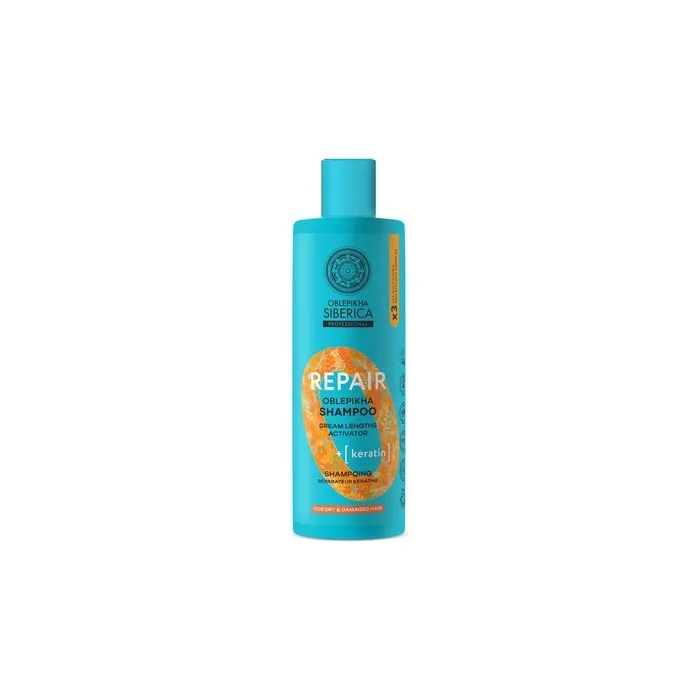 Natura Siberica Oblpikha Repair Keratin Shampoo For Dry Hair 400ml
