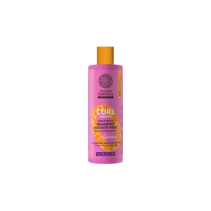 Natura Siberica Oblepikha Curl Protein Shampoo Without Sulfates 400ml