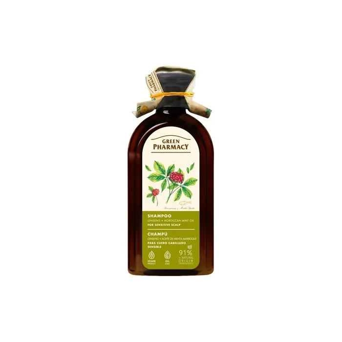 Elfa Pharm Green Pharmacy Shampoo For Sensitive Scalp With Henna And Moroccan Mint Oil 350 Ml