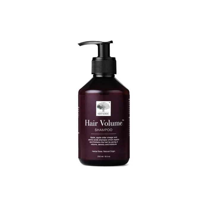 New Nordic Hair Volume Shampoo 250ml Herbal Volumising for Dry Damaged Hair - Suitable for Men and Women