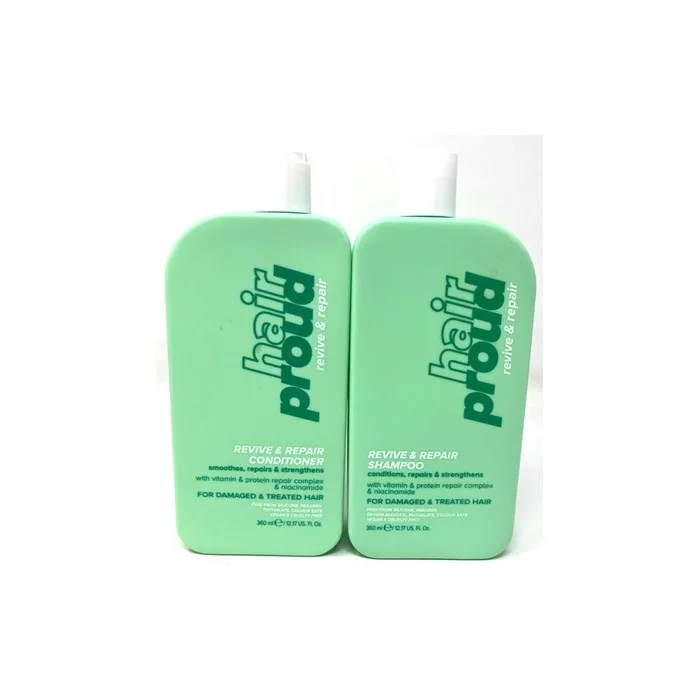 Hair Proud Revive & Repair Shampoo & Conditioner 1217 Fl Oz