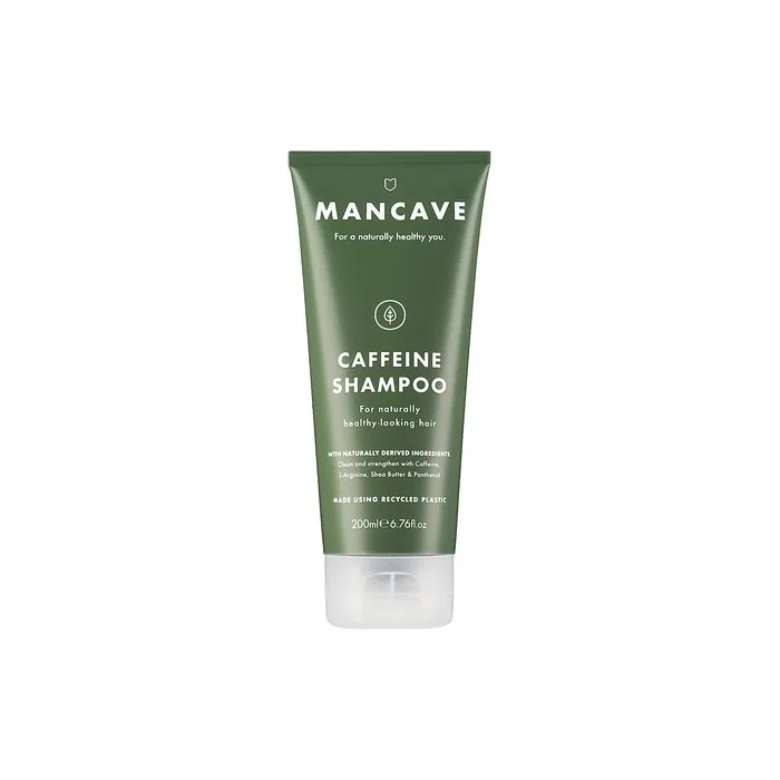 ManCave Caffeine Shampoo 200ml Cleanse and Strengthen with Naturally Derived Ingredients