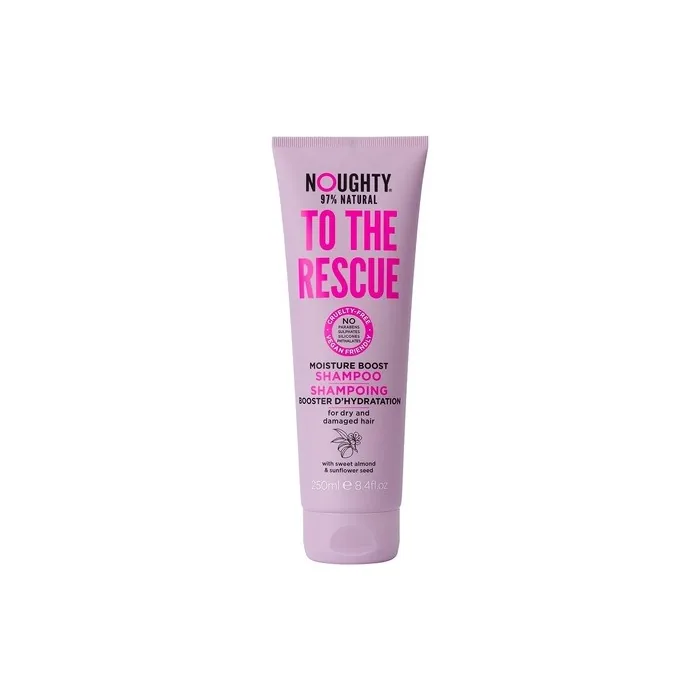 Noughty To The Rescue Moisture Boost Shampoo 97% Natural Sulfate-Free Vegan Hair Care 250ml