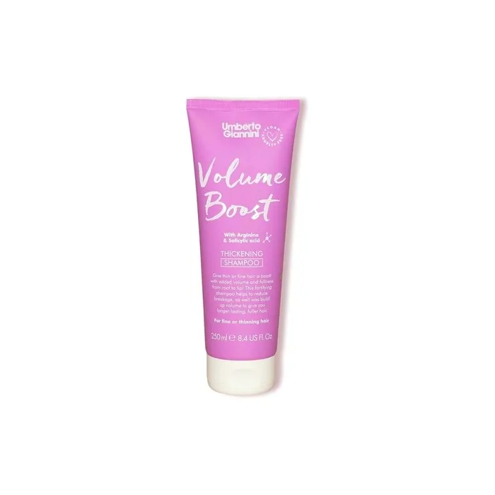 Umberto Giannini Volume Boost Thickening Shampoo for Fine and Thin Hair - Vegan and Cruelty Free 250ml