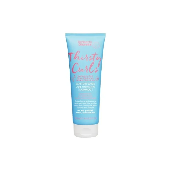 Umberto Giannini Thirsty Curls Curl Hydrating Shampoo for Dry and Dehydrated Curls 250ml