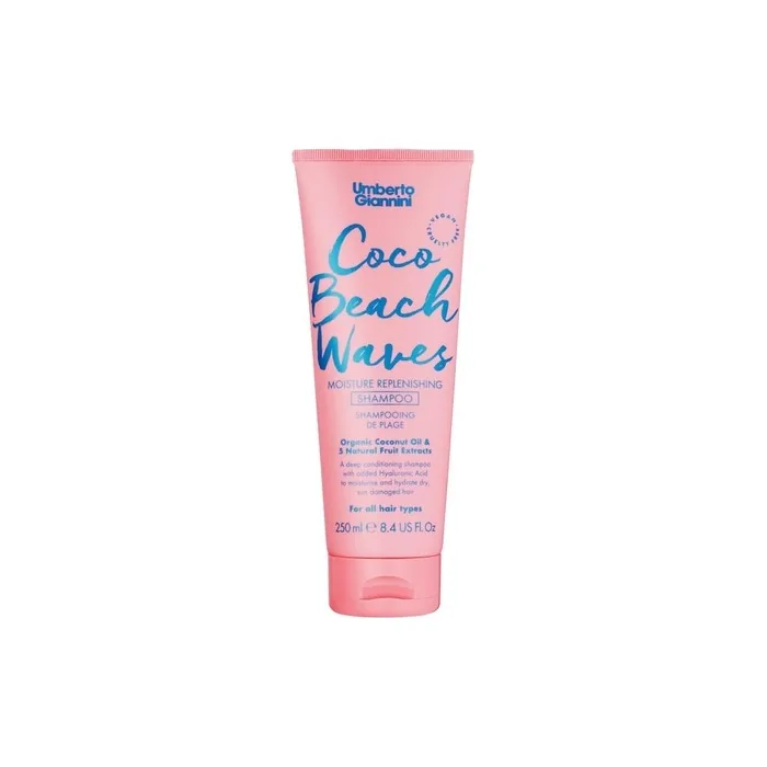 Umberto Giannini Coco Beach Waves Nourishing Shampoo For Dry And Sun Damaged Hair With Coconut Oil And Vitamin E 250ml